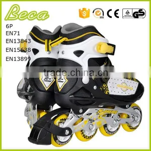 Wholesale Chrome Bearing Yellow Kids Roller Skate Shoes thumbnail-4