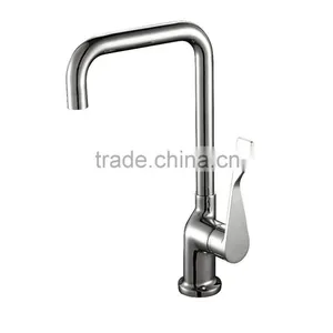 Malaysia Hot Selling Modern Design Chrome Color Single Hand Kitchen Faucet thumbnail-4