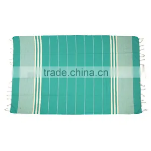 Kikoy Cotton Beachtowel/ With Tassels Cotton Blanket/ Beachtowel thumbnail-4