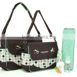 Fashion Waterproof Baby Diaper Bag With Changing Mat thumbnail-1