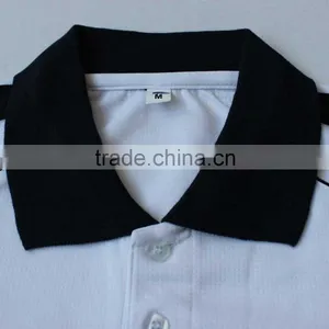Sports Wear Fabric 100% Polyester White Fast Dry Polo Shirt Polo t Shirt China Factory thumbnail-3