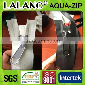 Big Size Black and White Long Chain Waterproof Zipper thumbnail-1