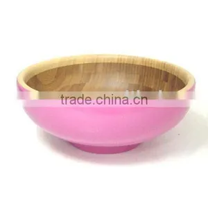 Bamboo Food Rice Fruit Salad Bowl With Custom Shape and Size and Color thumbnail-1