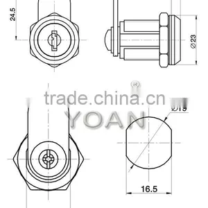 Combination Cam Lock for Container Seal Lock thumbnail-2