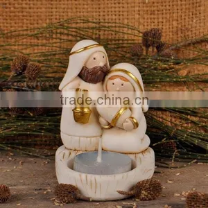 Polyresin Nativity Set Candlestick thumbnail-4