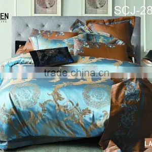 Loyal Elegant Luxury Jacquard Viscose Bedding Set thumbnail-1