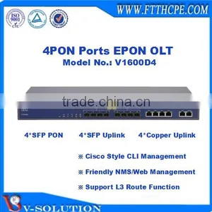 4 Ports EPON OLT Optical Line Terminal With Friendly NMS/Web Management and Cisco Style CLI Interface Support L3 Function thumbnail-1