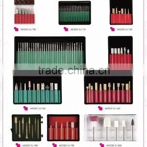 2015Spring Hot Tungsten Steel Grinding Head Tool Nail Drill Bit Gold Plated for Nail Art Polish Machine Nail Tools Styling Tools thumbnail-1