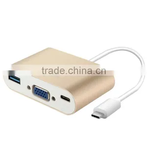 Baseus 2A Type-C To VGA+ HUB Adapter thumbnail-5