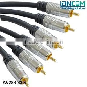 Low Price High Quality 3RCA Cable,M/M,Gold Plated thumbnail-1