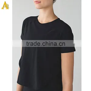 Women Blank Fashion New Trend Style Black t Shirt thumbnail-1