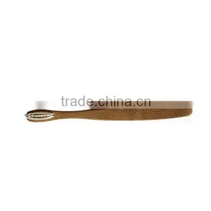 Children Biodegradable Bamboo Toothbrush With Soft Smooth Handle thumbnail-2