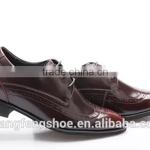 Patent Leather Men Shoes / Retro Brogue Carved Formal Dress Shoes thumbnail-5