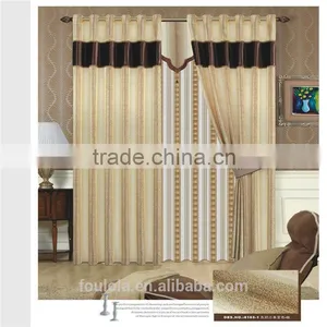 New Stripe Jacquard Window Curtain Fabric Yarn Dyed Jacquard Curtain Material Curtain Fabric thumbnail-3
