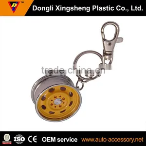 Car Wheel Promotional Custom Metal Key Ring thumbnail-1