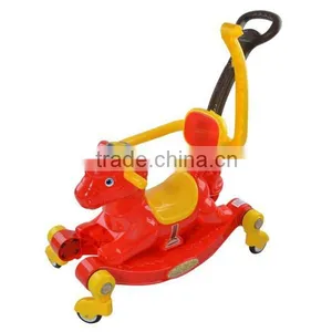 Plastic Children Toy Tricycle With Hobbyhorse Function,wholesale Baby Rocking Horse Swing Car thumbnail-4