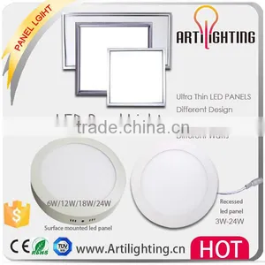 Hot Sale Round Square Ultra Thin 3w 4w 6w 9w 12w 15w 18w 24w Led Panel Light, 60x60 cm 36w 48w Led Panel Light CE RoHS thumbnail-1