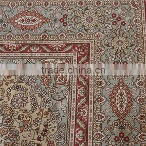 5x8ft Persian Silk Rugs Popular Sale Golden Sunflower Designs Silk Rug thumbnail-5