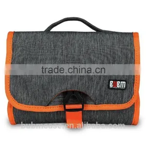 Fashion Folding RED Small Travel Cosmetic Bags Nylon Hand Bag Women thumbnail-2