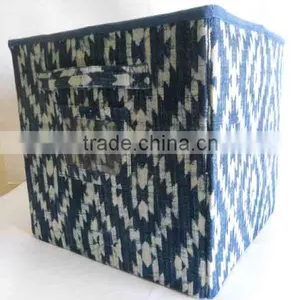 Indian Manufactory Collapsible Fabric Storage Box, Folding Box thumbnail-2