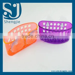 Trade Assurance Wholesale Mesh With Handle Laundry Plastic Bathroom Basket/plastic Bathroom Desk Storage Basket thumbnail-2