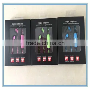 KPT EL WIRE FLASHING LIGHTING EARPHONE GLOWING EARPHONE HEADSET thumbnail-5