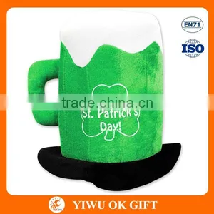 HAPPY ST.PATRICK'S DAY Plush St.Patrick's Day Beer Mug Hat thumbnail-1