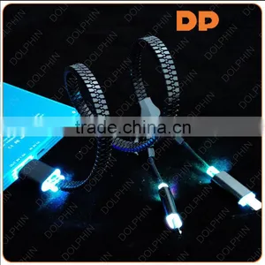 Both Ends Micro and 5 Pin Usb Zipper Type c Cable Suitable for Apple Usb Cable for Android Phone thumbnail-1