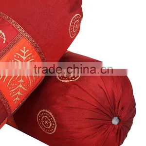 Wholesale Printed Bolster Cover Indian Printed Round Pillow Cover thumbnail-3