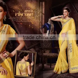 Sea Green Georgette On Net Lehenga Saree thumbnail-4