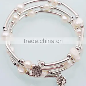 Europe and the United States 2016 Popular New Natural Pearl CCB Spiritual Beads Bracelets thumbnail-3
