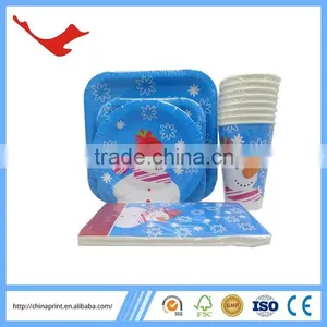 005 Decorative Christmas Make Disposable Paper Plate Cheap thumbnail-2