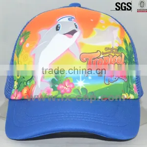 Custom Design Children Sublimation Printing Logo Foam and Mesh Kids Trucker Cap thumbnail-1