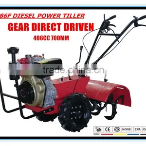 9HP Diesel Motor Garden Tractor Cultivator Tillers thumbnail-1