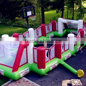 Children Football Field Sale,2016 Kids Games Inflatable Baby Foot Field,cheap Human Soccer/Football Pitch thumbnail-1