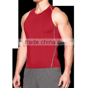 Factory Breathable Wholesale Custom Men Sports Gym Fitness Wear Clothes Tank Tops thumbnail-3