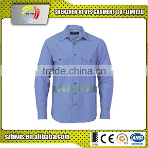 100% Cotton Jumpsuit Unisex Mens Clothing Mens Workwear Uniform Shirt thumbnail-1