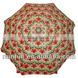 2016 China Outdoor Printed Colorful Beach Umbrella thumbnail-1