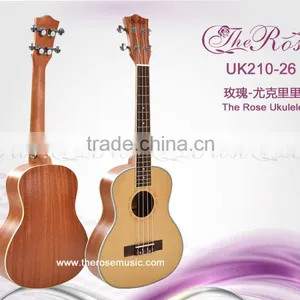 China Cheap 26 Inch Good Quality Cheap Wholesale Wooden Ukulele(UK210-26) thumbnail-1