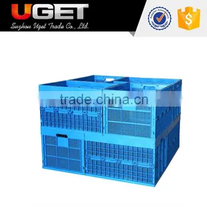 Acid and Alkali Resistance Plastic Foldable Mesh Crate for Supermarket thumbnail-2