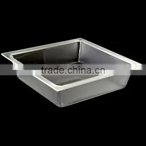 Pod Large Square Acrylic Tray 13.25 x 13.25 x 3.5(inch ) thumbnail-1