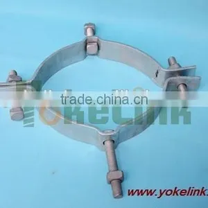 Secondary Rack Pole Mounting Bands Galvanized Steel Pole Band for Pole Line Hardaware thumbnail-5