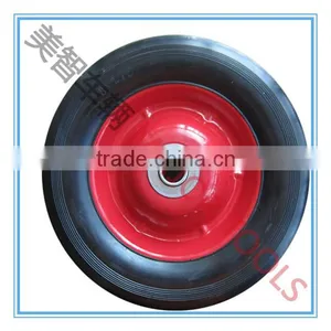 6X1.5 Solid Rubber Wheel With 12.1 /12.7mm Bearing thumbnail-1