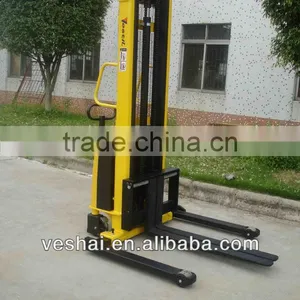 Veshai 2200lbs Powered Lift Stacker With Adjustable Forks and Legs VH-BS-100/38 AA thumbnail-3