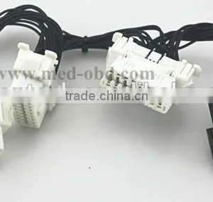 OBD2 Splitter Y Cable , J1962M to 3-J1962F, 1 to 3 Audio Spliter Cable, 1ft thumbnail-1
