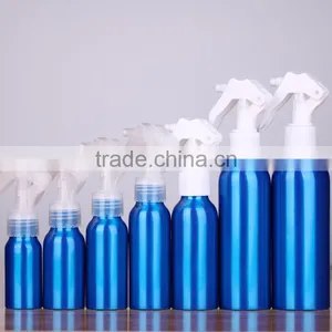 2017 Wholesale 30ml-500ml Blue Aluminum Perfume Bottle Trigger Spray Aluminum Bottle for Cosmetic Packaging thumbnail-1