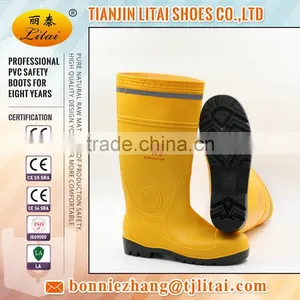 Mining Field CE EN 20345 S5 Safety Boots/PVC Safety Boots With Reflective Stripe/ Professional Factory Cheap Wholesale BOOT thumbnail-1