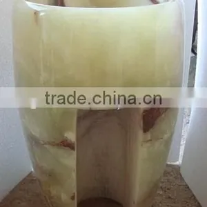 BEAUTIFUL BACKLIT ONYX PEDESTALS SINKS thumbnail-6