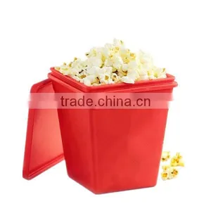 Easy Handling Microwave Safe Silicone Pop Corn Container thumbnail-2