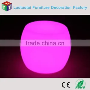 Manufacturer Die48*H40CM PE LED Drum Chair/plastic LED Light up Chair With Remote Control 16 Mix Changeable Colors thumbnail-4
